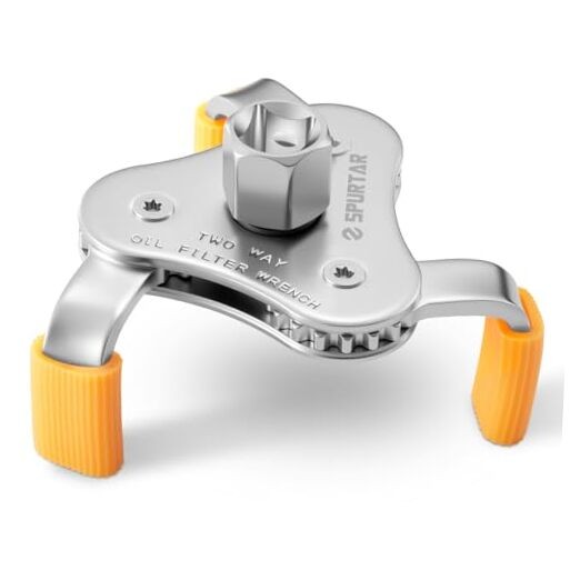 Oil Filter Wrench 3 Jaw Oil Filter Removal Tool Adjustable 2 Anti-Slip Claw