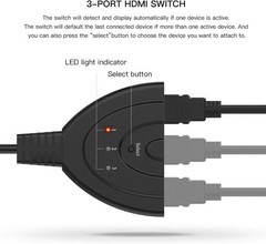 3 Port HDMI Splitter Cable 1080P Switch Switcher HUB Adapter for HDTV PS4 Xbox