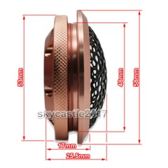 58mm 1.5″ inch Aluminum Tweeter Speaker Cover Metal Mesh Grill Decorative Circle