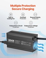 VEVOR 12V 20A Lithium Battery Charger 14.6V AC-DC LiFePO4 Smart Charger for RV