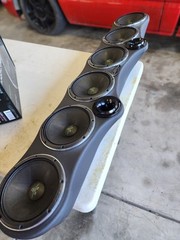 Universal 45″ Sound Bar Pod 6 x 6.5″ Midrange and 2 Tweeters Wood and Fabric