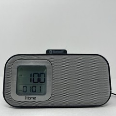 iHome Dual Alarm Clock Bluetooth Speaker USB iOS Android iBT22 AC Battery