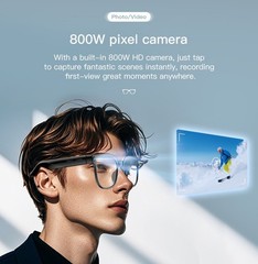 AI Smart Glasses Camera 4K Video Recording Bluetooth Calls Voice Assistant HD