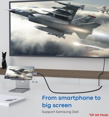 10ft USB-C to HDMI 2.1 Cable Adapter 8K 60Hz for Samsung MacBook Android iPhone