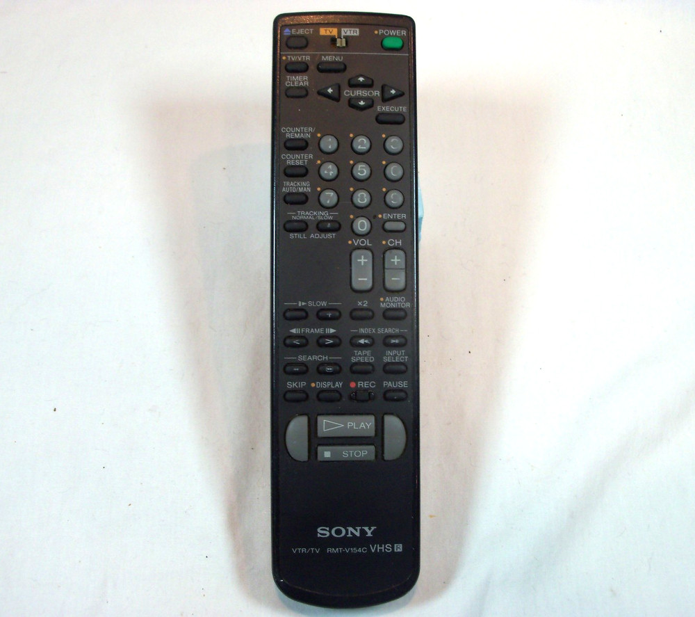 Sony RMT-V154C VTR TV VHS VCR Remote Control – TESTED WORKING OEM Genuine