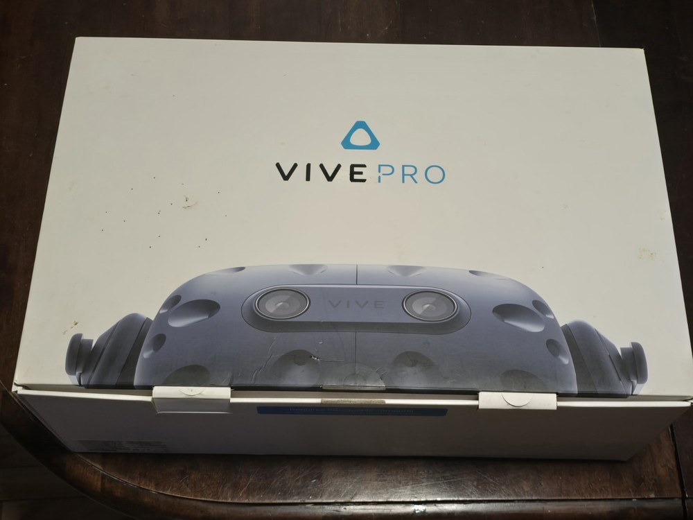 HTC VIVE Pro Virtual Reality (VR) Bundle Starter Kit – Complete In Box Excellent