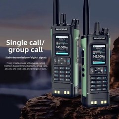 Baofeng UV-32 10W GPS Walkie Talkie Bluetooth APP Type-C AM FM NOAA Ham Radio