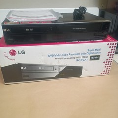 LG RC897T VCR/DVD Recorder Combo 1080P HDMI Output w/Cables TESTED ” NO REMOTE “