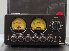 Douk Audio EQ5 Pro 5-Band EQ Preamplifier Bluetooth Receiver Dual VU Meter