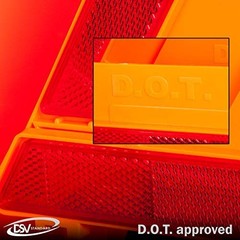 Warning Triangles, Safety Triangles DOT Approved, Plastic, 3 Pack, Reflective