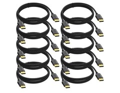 4K DisplayPort to DisplayPort Cable 10FT 10-Pack DP Cable 4K 60Hz 144Hz High Spe