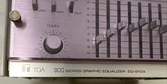 TOA 900 Series EQ-910A mono Graphic Equalizer 10 band line or mic in/out