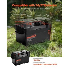 Battery Box Group 24/27 Smart Battery Box 12V/24V/36V for Trolling Motor