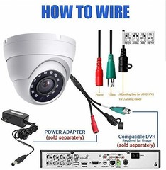 4MP Dome TVI AHD CCTV 4IN1 Security Camera 65ft Night Vision Metal Housing 2.8mm
