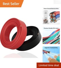 25FT 18 AWG Stranded Wire 2-Pack – Copper Clad Aluminum for Superior Performance