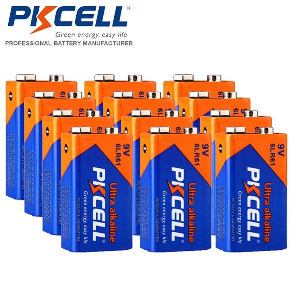 Lots 9V PP3 6LR61 6LP3146 LR22 BLOC Alkaline Batteries for Smoke Alarms