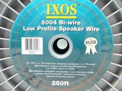 IXOS 6004 Bi-wire Low Profile Speaker Cable 250′ spool