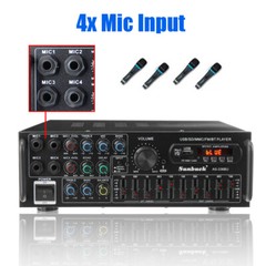 2000W Digital Power Amplifier bluetooth Stereo HiFi Audio USB SD FM Car Home