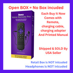Roku Voice Remote Pro | Rechargeable voice remote with TV controls, lost remote