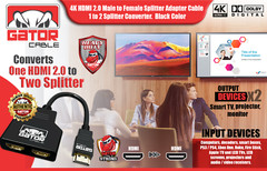 4K HDMI 2.0 Cable Splitter Switch UHD HDTV Switcher Signal Split 1 In To 2 Out