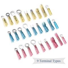320/500pcs Heat Shrink Butt Wire Connectors Waterproof Crimp Splice Terminal Kit