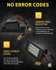 Only 1 Pack LED License Plate Light For 2015-2020 Chevy Suburban Tahoe GMC Yukon