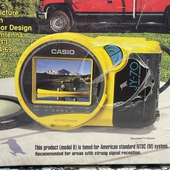 CASIO JY-70 LCD COLOR TV Mini Pocket Portable Television – Sealed With Rip