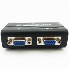 High Resolution 1 to 2 Monitor Switch VGA Video Splitter Converter Adapter