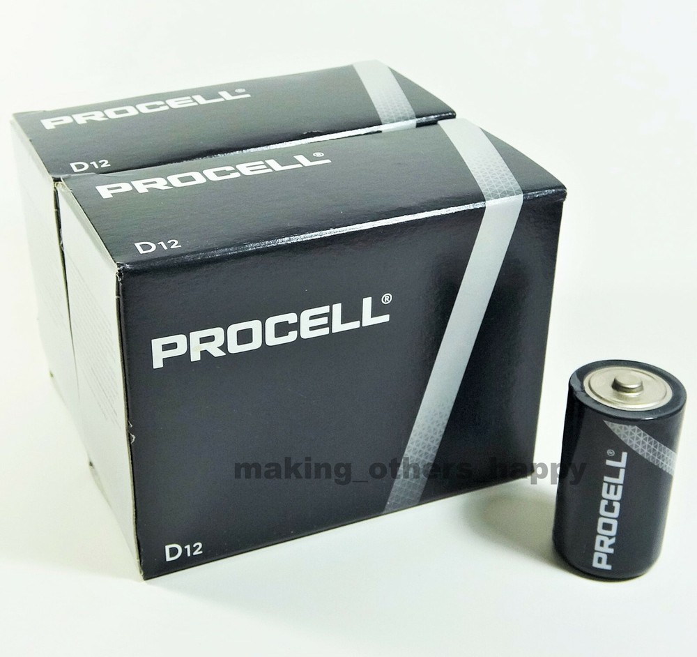 36 Duracell Procell D Constant Alkaline Batteries (3 cartons of 12 each)