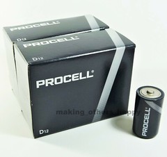 36 Duracell Procell D Constant Alkaline Batteries (3 cartons of 12 each)