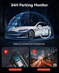 REDTIGER F7NP Dash Cam Front Rear, 4K/2.5K, WiFi GPS, Night Vision