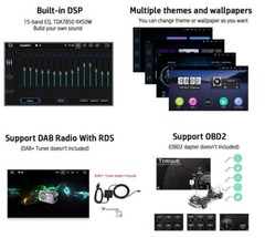 10.1” Double 2 Din Android 13 Touch Screen Car Stereo Radio GPS WIFI BT Carplay