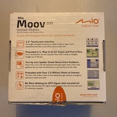 Mio Moov 200 GPS United States Portable GPS Navigation With Spoken Streets/Used