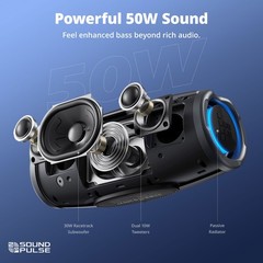 Tronsmart Mirtune S100 Bluetooth Speaker,50W Waterproof,20H Playtime Party Audio