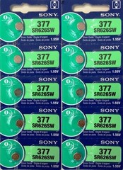 MURATA / SONY 377 SR626SW (5 piece) SR626 V377 Watch Battery USA seller