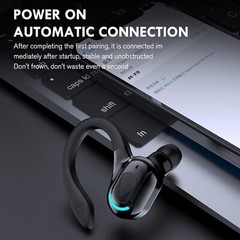 Bluetooth 5.2 Headset Wireless Earbuds Earphones Stereo Headphones Ear Hook USA