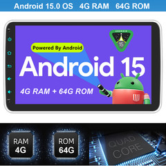 10.1″ IPS Android 13 8Core 4G LTE WiFi 1 DIN Car Radio Stereo GPS BT Audio DVR