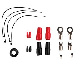 DS18 4 Gauge Amplifier Wiring Kit Installation Red CCA 4 Gauge 1680W AKIT4.RD