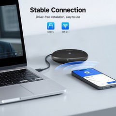 SVBONY 2K Web Cam for PC Computer Camera W/ Low-Light 3D Noise Reduction USB A-C