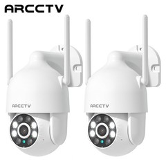 ARCCTV 2-Pack 2K Indoor WiFi6 Security Camera Auto-Tracking 360°PTZ 24/7 Working