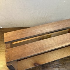 Wooden CD Crate Fits 28-30 With Flaws Rustic See Details
