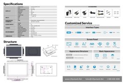 LILLIPUT 21.5″ TK2150/C Metal Frame Monitor 1000nits HDMI,VGA, AV, IP65 Panel