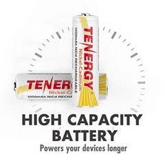 12PCS Tenergy AA 1000mAh NiCd Rechargeable Batteries Cells AA for Solar Light
