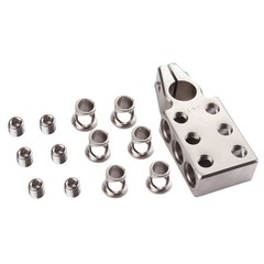 6-Way Battery Terminal Connector Clamp 6×1/0 Gauge AWG Positive Negative