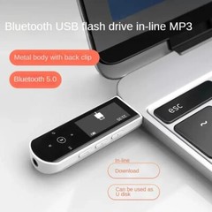 RUIZU Clip MP3 Player w/ Earphone Bluetooth 5.0 Portable Music Player White