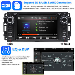 For Jeep Wrangler Unlimited 2007-2015 Car CD DVD Stereo CarPlay GPS Navi camera