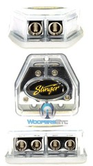 STINGER SHK341 100% OFC COPPER 4 GAUGE 8AWG DUAL WIRE CABLE AMPLIFIER WIRING KIT
