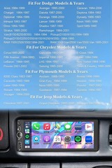 Car Radio Stereo for Dodge Ram Dakota Caravan – Wireless CarPlay & Android Auto
