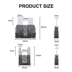 300Pcs Car Blade Fuse Assortment Assorted Kit Blade Set Auto Truck Automotive