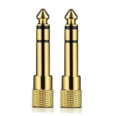 6.5mm 1/4″ Male plug to 3.5mm 1/8″ Female Jack Stereo Headphone Audio Adapter